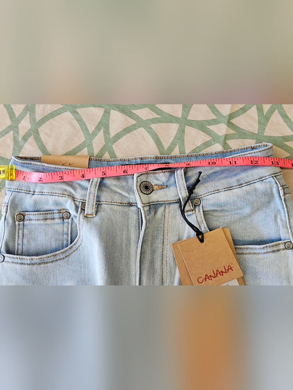 Canana High-Rise Baggy Wide Leg Jeans in Light Blue Wash Size 25 - Picture 6 of 15